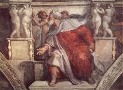 Michelangelo Buonarroti Die Erschaffung der Eva oil painting on canvas